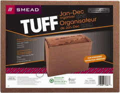 SMEAD - 8-1/2 x 11", Letter Size, Redrope, Expansion Folders - Assorted Tab Cut Location - Exact Tool & Supply