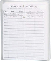 SMEAD - 8-1/2 x 11", Letter Size, Transparent Clear, Poly String & Button Envelope - Exact Tool & Supply