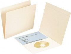 SMEAD - 8-1/2 x 11", Letter Size, Manila, File Folders with Top Tab - 11 Point Stock, Straight Tab Cut Location - Exact Tool & Supply