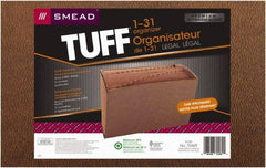 SMEAD - 8-1/2 x 14", Legal, Redrope, 1-31 Indexed Expanding Files - Assorted Tab Cut Location - Exact Tool & Supply