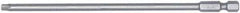 Wiha - T9 Torx Bit - 1/4" Hex Drive, 6" OAL - Exact Tool & Supply