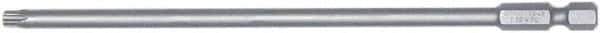 Wiha - T8 Torx Bit - 1/4" Hex Drive, 6" OAL - Exact Tool & Supply