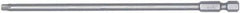 Wiha - T8 Torx Bit - 1/4" Hex Drive, 6" OAL - Exact Tool & Supply