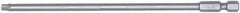 Wiha - T7 Torx Bit - 1/4" Hex Drive, 6" OAL - Exact Tool & Supply
