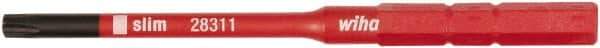 Wiha - 6mm Drive, T25 Torx Screwdriver Bit - 75mm OAL - Exact Tool & Supply