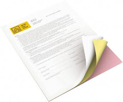 Xerox - 8-1/2" x 11" Canary, Pink & White Digital Carbonless Paper - Use with Laser Copiers, Laser Printers - Exact Tool & Supply