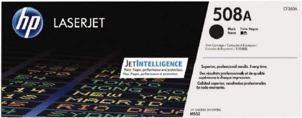 Hewlett-Packard - Black Toner Cartridge - Use with HP Color LaserJet M553 - Exact Tool & Supply