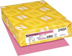 Neenah Paper - 8-1/2" x 11" Pulsar Pink Colored Copy Paper - Use with Laser Printers, Copiers, Inkjet Printers - Exact Tool & Supply