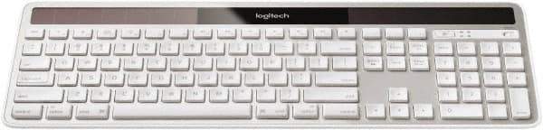 Logitech - Silver Wireless Keyboard - Use with Mac OS X 10.4 & Later - Exact Tool & Supply