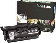 Lexmark - Black Toner Cartridge - Use with Lexmark X651de, X652de, X654de, X656de, X656dte, X658de, X658dfe, X658dme, X658dte, X658dtfe, X658dtme - Exact Tool & Supply