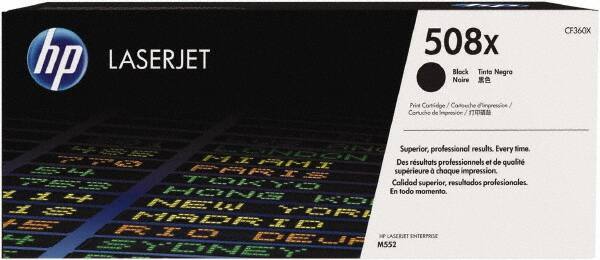 Hewlett-Packard - Black Toner Cartridge - Use with HP Color LaserJet M553 - Exact Tool & Supply