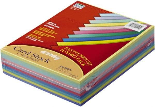 Pacon - 8-1/2" x 11" Assorted Colors Colored Copy Paper - Use with Copiers,Inkjet Printers,Laser Printers,Typewriters - Exact Tool & Supply