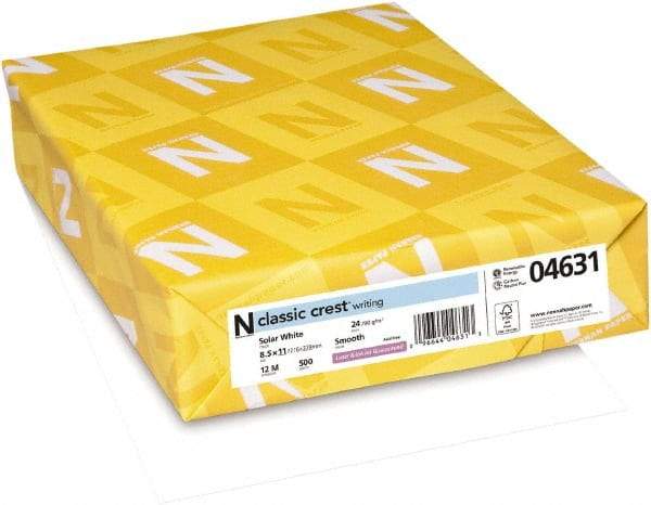 Neenah Paper - 8-1/2" x 11" Solar White Copy Paper - Use with Laser Printers, Copiers, Inkjet Printers - Exact Tool & Supply
