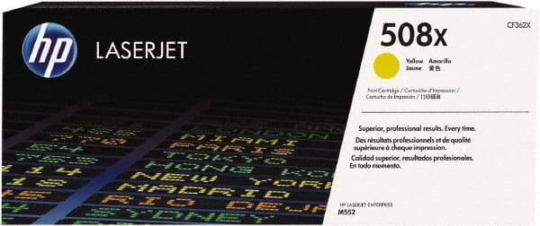 Hewlett-Packard - Yellow Toner Cartridge - Use with HP Color LaserJet M553 - Exact Tool & Supply
