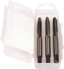 Triumph Twist Drill - 9/16-18, 4 Flute, Bottoming, Plug & Taper, Oxide Finish, High Speed Steel Tap Set - Right Hand Cut, 3/3B Class of Fit - Exact Tool & Supply