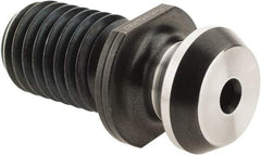 Accupro - A Style, CAT40 Taper, 5/8-11 Thread, 45° Angle Radius, High Torque Retention Knob - 1-5/8" OAL, 0.74" Knob Diam, 0.44" Flange Thickness, 0.64" from Knob to Flange - Exact Tool & Supply