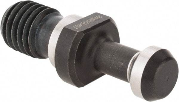 Accupro - C Style, BT30 Taper, M12x1.75 Thread, 45° Angle Radius, High Torque Retention Knob - 1.6929" OAL, 0.433" Knob Diam, 0.7087" Flange Thickness, 0.9055" from Knob to Flange, 0.4921" Pilot Diam - Exact Tool & Supply
