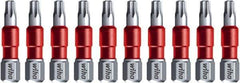 Wiha - T27 Torx Bit - 1/4" Hex Drive, 1-9/64" OAL - Exact Tool & Supply