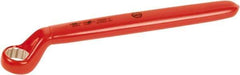 Wiha - 22mm 6 Point Insulated Offset Box Wrench - Single End, Chrome Vanadium Steel, Hi-Vis Red Finish - Exact Tool & Supply