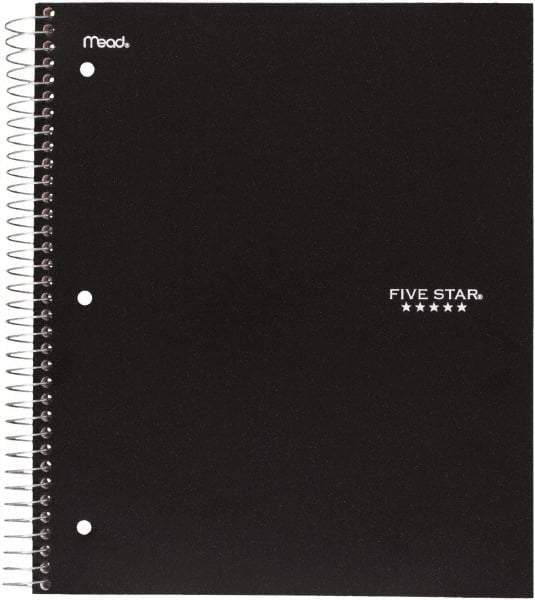 Five Star - 200 Sheet, 8-1/2 x 11", College Ruled 5 Subject Notebook - Assorted Colors - Exact Tool & Supply