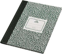 National Brand - 96 Sheet, 7-7/8 x 10-1/8", Quadrille Lab Notebook - Green - Exact Tool & Supply