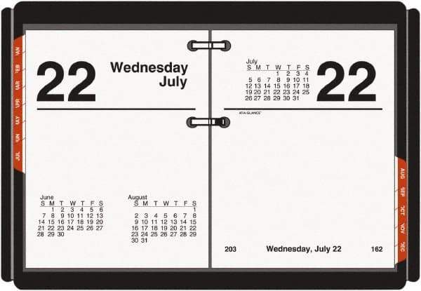 AT-A-GLANCE - 183 Sheet, 3 x 3-3/4", Desk Calendar Refill - White - Exact Tool & Supply