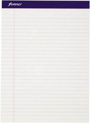 AMPAD - 50 Sheet, 8-1/2 x 11-3/4", Writing Pad - White - Exact Tool & Supply