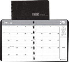 House of Doolittle - 12 Sheet, 8-1/2 x 11", Monthly Planner - Black - Exact Tool & Supply