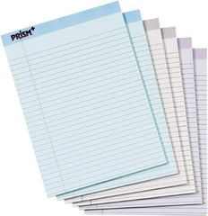 TOPS - 50 Sheet, 8-1/2 x 11-3/4", Legal Pad - Assorted Pastels - Exact Tool & Supply