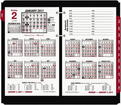 AT-A-GLANCE - 215 Sheet, 4-1/2 x 7-3/8", Desk Calendar Refill - White - Exact Tool & Supply