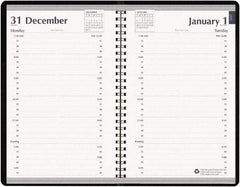 House of Doolittle - 312 Sheet, 5 x 8", Appointment Book - Black - Exact Tool & Supply