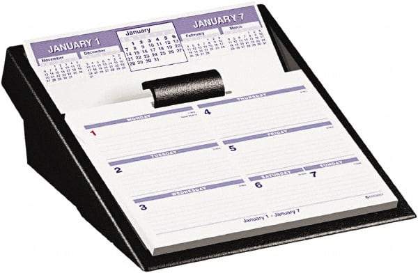 AT-A-GLANCE - 52 Sheet, 5-5/8 x 7", Desk Calendar Refill - White - Exact Tool & Supply