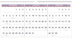 AT-A-GLANCE - 7 Sheet, 23-1/2 x 12", Wall Calendar - White - Exact Tool & Supply