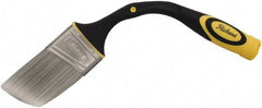 Richard - 2-1/2" Angle/Flat Nylon/Polyester Angular Brush - 3" Bristle Length, 8" Rubber Sash Handle - Exact Tool & Supply