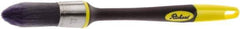 Richard - 1" Oval Polyester Trim Brush - 2-1/4" Bristle Length, 7-3/8" Rubber Sash Handle - Exact Tool & Supply