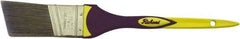 Richard - 1-1/2" Angled Polyester Angular Brush - 2-1/4" Bristle Length, 7-3/8" Rubber Sash Handle - Exact Tool & Supply