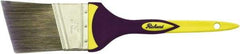 Richard - 2-1/2" Angled Polyester Angular Brush - 2-1/2" Bristle Length, 8" Rubber Sash Handle - Exact Tool & Supply