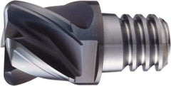 OSG - PXSE Grade XP3225 Carbide Chamfer Milling Tip Insert - Cr Finish, 4 Flutes, 25mm Cutting Diam, 17.5mm Depth of Cut, 38° Helix - Exact Tool & Supply