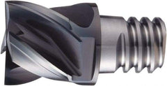 OSG - PXSE Grade XP3225 Carbide End Milling Tip Insert - Cr Finish, 4 Flutes, 1/2" Cutting Diam, 0.35" Depth of Cut, 38° Helix - Exact Tool & Supply