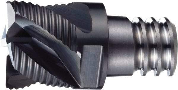 OSG - PXNH Grade XP3225 Carbide End Milling Tip Insert - Cr Finish, 4 Flutes, 1/2" Cutting Diam, 0.35" Depth of Cut - Exact Tool & Supply