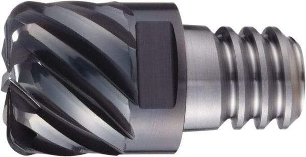 OSG - PXSM Grade XP3225 Carbide Chamfer Milling Tip Insert - Cr Finish, 8 Flutes, 16mm Cutting Diam, 11.2mm Depth of Cut, 42° Helix - Exact Tool & Supply