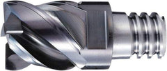 OSG - PXVC Grade XP3225 Carbide Chamfer Milling Tip Insert - Cr Finish, 4 Flutes, 16mm Cutting Diam, 16mm Depth of Cut, 45/48° Helix - Exact Tool & Supply