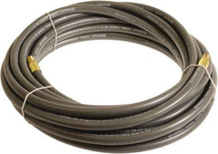 Continental ContiTech - 1/4" ID x 0.45" OD 75' Long Multipurpose Air Hose - MNPT x MNPT Ends, 300 Working psi, -10 to 158°F, 1/4" Fitting, Gray - Exact Tool & Supply