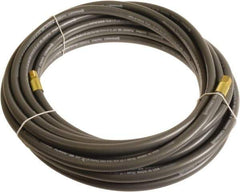Continental ContiTech - 3/8" ID x 0.6" OD 100' Long Multipurpose Air Hose - MNPT x FNPT Ends, 300 Working psi, -10 to 158°F, 1/4" Fitting, Gray - Exact Tool & Supply