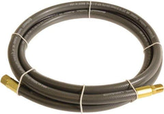 Continental ContiTech - 3/8" ID x 0.6" OD 3' Long Multipurpose Air Hose - MNPT x FNPT Ends, 300 Working psi, -10 to 158°F, 1/4" Fitting, Gray - Exact Tool & Supply