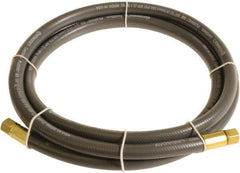 Continental ContiTech - 3/8" ID x 0.6" OD 10' Long Multipurpose Air Hose - FNPT x FNPT Ends, 300 Working psi, -10 to 158°F, 1/4" Fitting, Gray - Exact Tool & Supply
