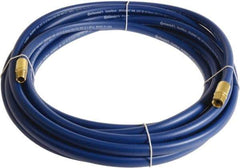 Continental ContiTech - 1/4" ID x 0.45" OD 100' Long Multipurpose Air Hose - MNPT x FNPT Ends, 300 Working psi, -10 to 158°F, 1/4" Fitting, Blue - Exact Tool & Supply