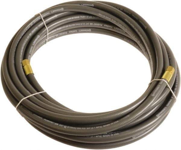 Continental ContiTech - 1/4" ID x 0.45" OD 100' Long Multipurpose Air Hose - FNPT x FNPT Ends, 300 Working psi, -10 to 158°F, 1/4" Fitting, Gray - Exact Tool & Supply