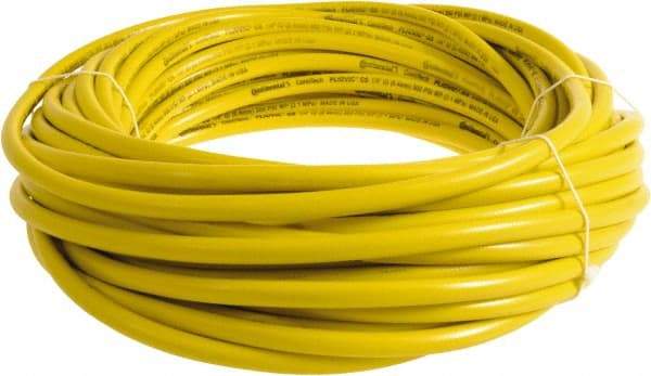 Continental ContiTech - 3/8" ID x 0.6" OD 100' Long Multipurpose Air Hose - 300 Working psi, -10 to 158°F, Yellow - Exact Tool & Supply