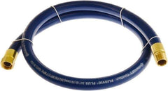 Continental ContiTech - 3/4" ID x 1.11" OD 5' Long Multipurpose Air Hose - MNPT x FNPT Ends, 250 Working psi, -10 to 158°F, 3/4" Fitting, Blue - Exact Tool & Supply